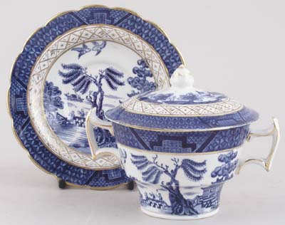 Breakfast Cup with Cover and Saucer 1920s
